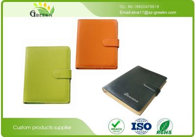 China Colors Soft Leather Card Pocket Recycled Paper Notebooks for Company Office Supplies for sale