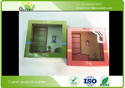 China Glossy Lamination Cardboard Counter Display Boxes , Recycled Materials Cardboard Box with Lid for sale