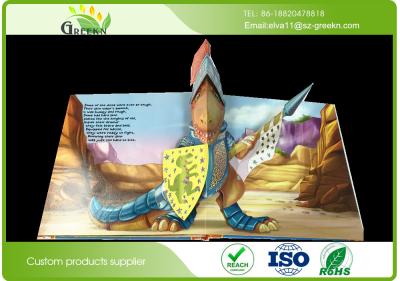 China Recycled Coated Paper Pop - Up Book , SGS UV Coating Popular Pop Up Books for sale