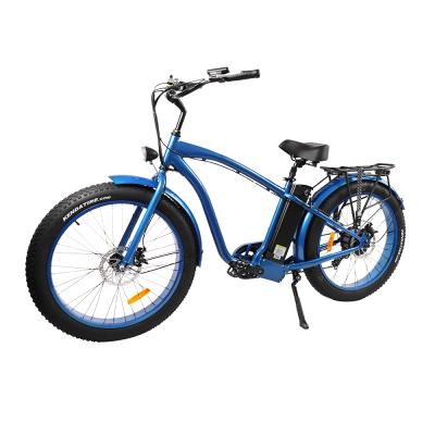 China 48V Aluminum Alloy 26 Inch Fat Tire Electric Bicycle RSEB-505 500W Electric Bicycle Beach for sale