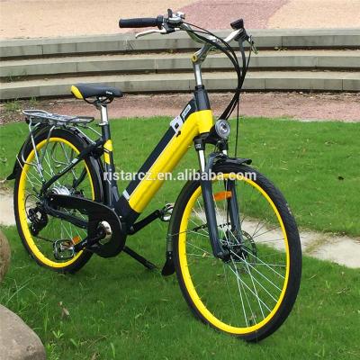 China Aluminum alloy OEM EN15194 36V 26 inch 250w city electric vehicle, electric road bike / bycicle made in China for sale