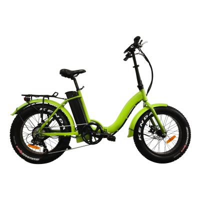 China Fat Alloy 20inch 48V 500W Aluminum Tire Folding 48v 500w Ebike Electric Bicycle 2018 for sale