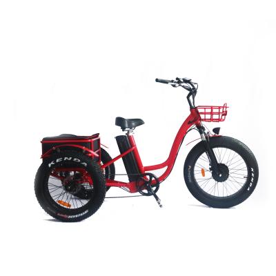 China Cargo Adult 500w Curved Handlebar Comfortable Motorized Electric Tricycle for sale