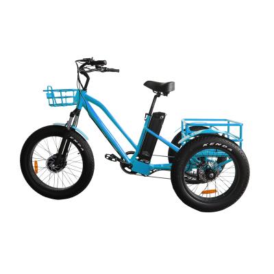 China FAT TIRE 3 WHEELS ALUMINUM ALLOY ELECTRIC CARGO TRICYCLE ELECTRIC BIKE FOR ADULT for sale