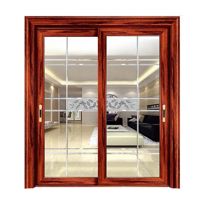 China Veilon Modern Aluminum Sliding Door Frame Wood Sliding Doors Roll for sale