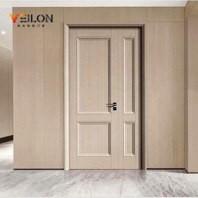 China Cheap Modern Design Security Plywood Solid Wood Veneer Bedroom Modern Design Wooden Doors for sale