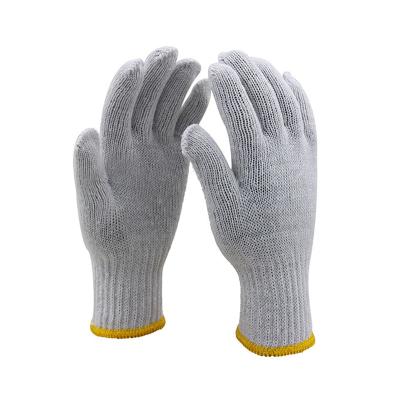 China Cheap white construction 580g doz cotton gloves/hand gloves guantes de algodon for sale