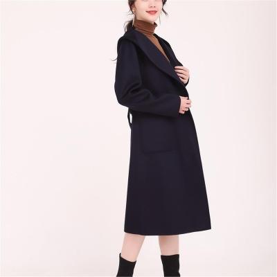 China 2021 New Style Anti-Wrinkle Long Wool Coat Casual Outer Wear Women Relaxed Fit Jackets Coats For Ladies for sale