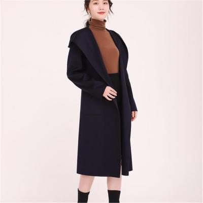 China Anti-wrinkle Wool Coat Ladies Cashmere Coats Fur Teddy Long Coat Winter Outfit Women's Fur Collar Wool Women for sale