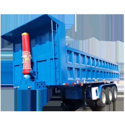 China Truck Trailer Online Wholesale Professional Small Hydraulic Aluminium Grain Rear Dump Trailer for sale