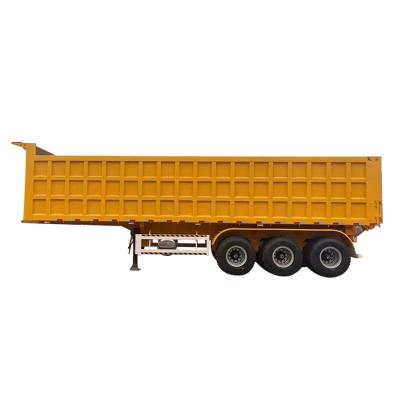 China Truck Trailer China Professional High Quality Aluminum White Semi Rear Dump Trailer for sale