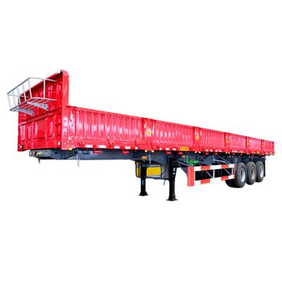 China Truck Trailer Manufacturer Supply Superlink Tipper Flatbed Removable Semi Truck Side Dump Trailer for sale