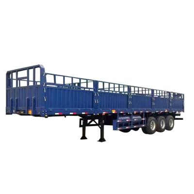 China Truck Trailer Low Cost High Standard Eco-Friendly Tipper Hydraulic Cargo Enclosed Drop Side Trailer for sale