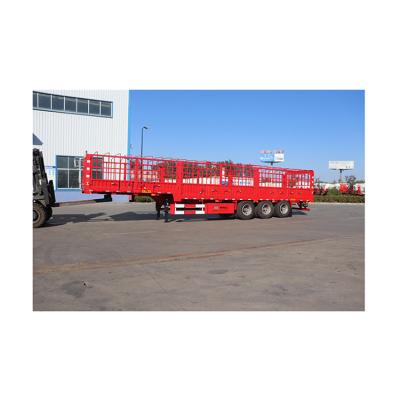 China Truck Trailer Wholesale Professional High Quality Cargo Semi Utility Stake Fence Trailer for sale