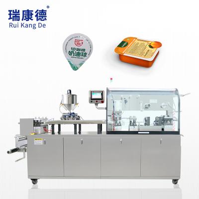 China Automatic Honey Blister Pack Olive Oil /jam/chocolate Food Essential Oil Blister Packing Machine For Syrup for sale