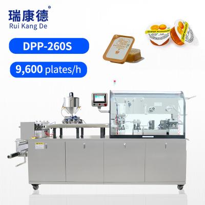 China Automatic 260 Food Guangzhou Jam Ketchup Chocolate Blister Liquid Packing Machine Honey Butter Sponn for sale