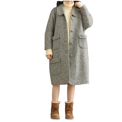 China Anti-shrink Coats Women Winter And Autumn Overcoat Man Comfort And Long Warmth Woolen Coats for sale