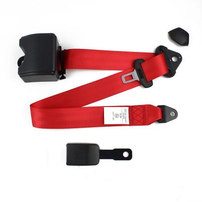 China Polyester DOT Certified 3 Point Retractor Seat Belt for sale