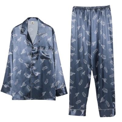 China Professional QUICK DRY breathable soft simulation silk pajamas custom printed pajamas manufacturer for sale