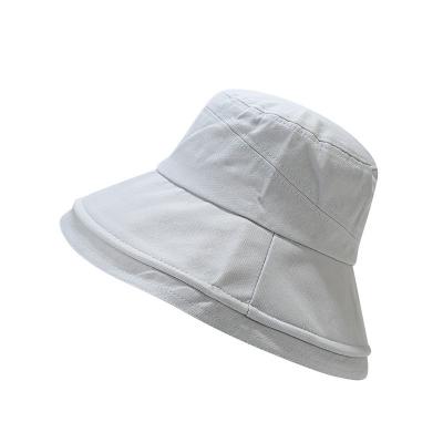 China Summer Large Outdoor Casual Brim Beach Hat Sunproof Double Sided Fisherman Hat Breathe Bucket Hat for sale