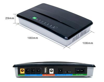 China 100-240Vac gab Mini-DC UPS 5V 9V 12V 15V 24V 48V ausgegeben für CCTV-Router POE ein zu verkaufen