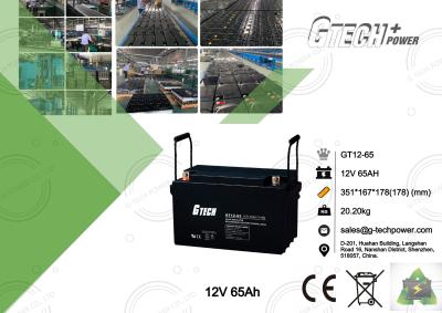 China UPS Maintenance Free Sealed Lead Acid Battery 12v 65ah For Telecom for sale