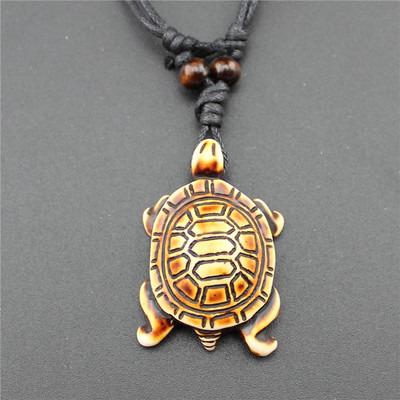 China Large CLASSIC Unisex Sea Turtle Necklace Men Woman Pendant Jewelry for sale