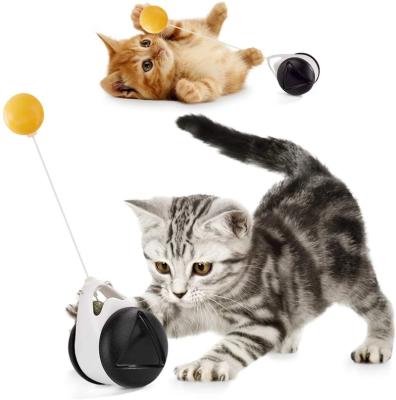 China Cat Toys Balanced Cat Car Chaser Chasing Toy 360Degree Rotating Ball Car Self Swing Toy for sale