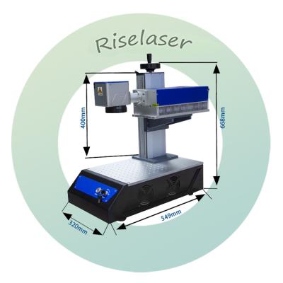 Chine machine UV d'inscription de laser à verre de machine de laser de 3W 5W avec la méthode de refroidissement à l'air à vendre