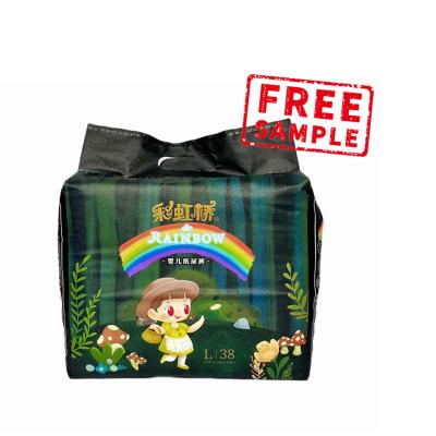 China Free Sample Factory Wholesale Printed Pants Styles Baby Diaper A Grade Disposable Baby Diaper for sale