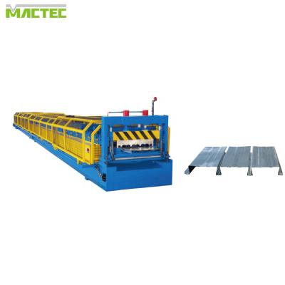 China Easy Installation Easy Operation Metal Floor Deck GI GL Steel Plate Inverted Triangle Roll Forming Machine for sale