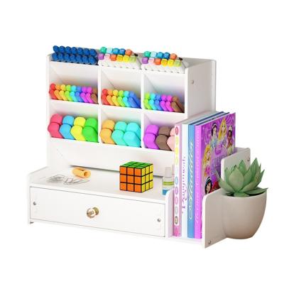 China Creative Acrylic Multifunctional Storage Box Drawer Storage Box Office Stationery Box Strip Cosmetic Storage Box Stationery Box for sale