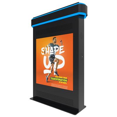 China Indoor Outdoor Advertising Kiosk Ip67 10.1 Inch Wall Hanging Freestanding Booth Digital Signage for sale