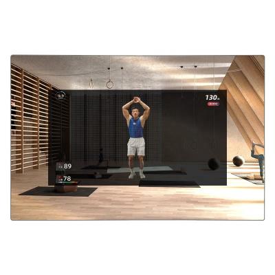 China Best Selling Indoor For Gym 49,50,55 Inch Indoor Standing Led Magic Mirror Photo Frame for sale