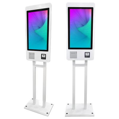 China Fast Food Restaurant Floor Stand Android Wifi Touch Screen Mall Payment Kiosk PC Equipment Prices With Card Printer for sale