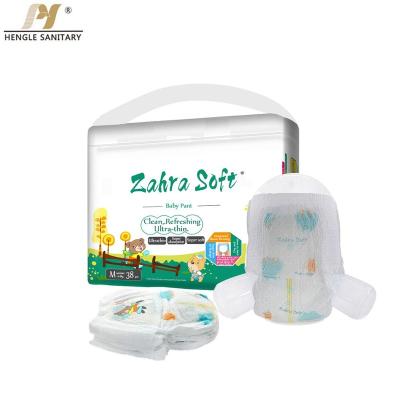 China Disposable Plain Weave With Tab Closure Soft Breathable Wholesale Baby Diaper Free Size Cute Pamper for sale