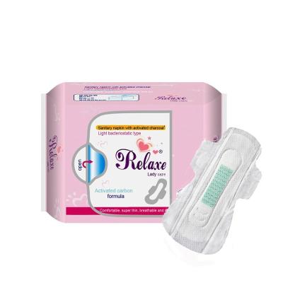 China Super Absorbent Cotton Day Use Night Wear OEM Disposable Lady Pad Negative Anion Sanitary Napkin for sale