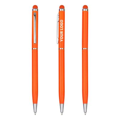 China office & Hot Selling School Pen BKS 2 In 1 Promotional Metal Stylus Pen Touch Screen Tip Pen With Custom Logo for sale