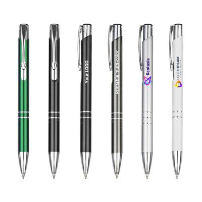 China office & Customized school pen BKS logo printing metal ballpoint pen new metal parts with pens metal multicolor ballpoint pens for sale