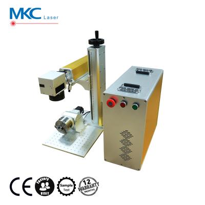 China Laser Engraving Easy Operation 20w Fiber Laser Rotary Engraving Machine for sale