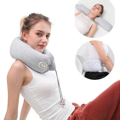 China Soft Comfortable Neck Roll Pillow with 3 Vibrating Modes for Neck, Back and Leg Relax and Support, Adjustable Travel Pillow Used in Car, Home for sale