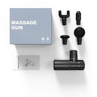 China Selling Sports Cloth Private Label Body Gym Full Body Massage Gun Neck Vibration Deep Black OEM Wholesale Massage Gun for sale