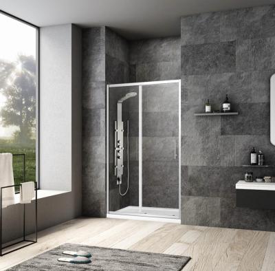 China Bathease Fashion Modern Frame Glass Shower Sliding Door for sale