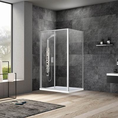 China Wholesale Modern Shower Bathroom Wall Glass Door for sale