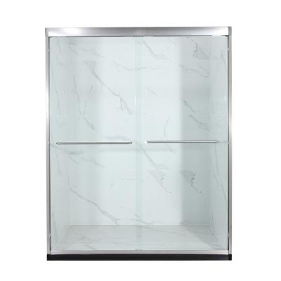 China High quality modern manufacture 10mm tempered glass sliding shower door kits for sale