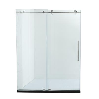 China High Quality Modern Made Stainless Steel 10mm Bathroom Sliding Glass Door Shower for sale