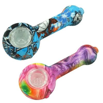 China Best Silicone Pipe Coastal Colorful Creative Selling Silicone Pipes In Tobacco Stores Cigarette Accessories for sale