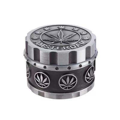 China Modern Popular Herb Grinder Zinc Alloy Tobacco Grinder Wholesale Customized Logo 40mm 50mm 55mm 63mm for sale