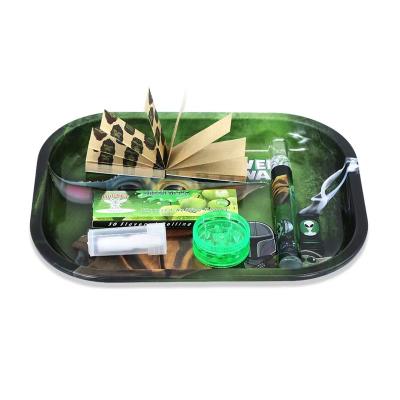 China Coastal Rolling Tray Pipe Zine Grinder Multifunctional Suit Smoking Set New Design Wholesale Smoking Pipes Smoking Kit for sale