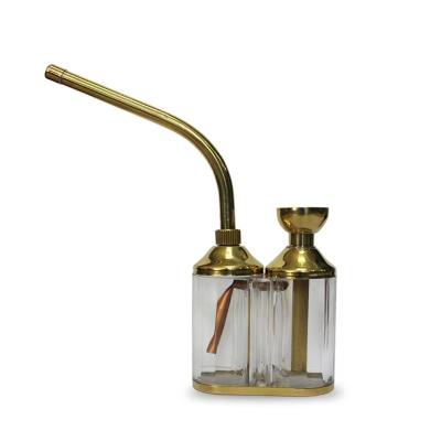 China 2022 New Design Herb Tobacco Smoking Wholesale Portable Travel Hookah Premium Brass Hookah Dry Hookah for sale